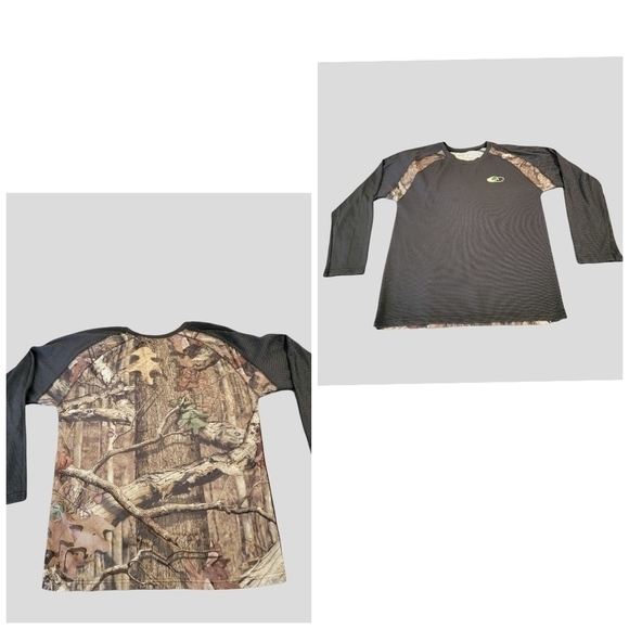𝅺WOMEN'S Mossy Oak Break Up Infinity Camo Hunting Shirt sz 3XL 20 22 LS T15 - Picture 1 of 7